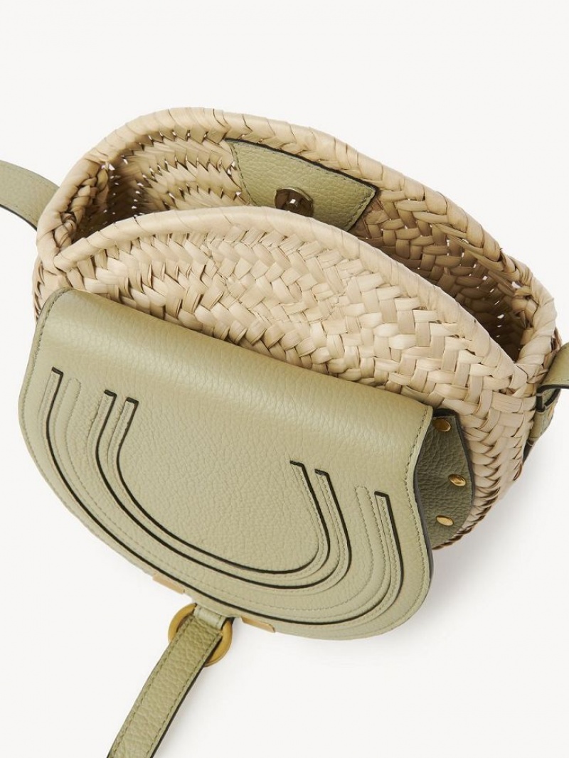 Chloe Marcie Basket Crossbody Bags FADED GREEN | CHE-SR13486