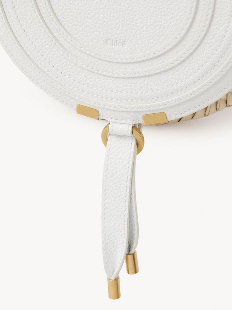 Chloe Marcie Basket Crossbody Bags White | CHE-SR13572