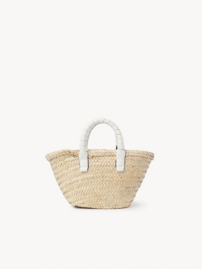 Chloe Marcie Basket Mini Bags White | CHE-SR13662