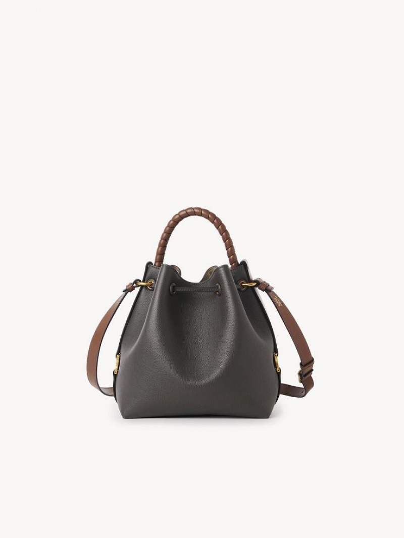 Chloe Marcie Bucket Crossbody Bags Elephant Grey | CHE-SR13460