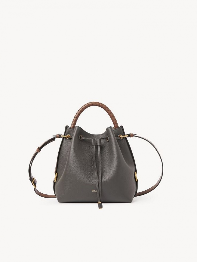 Chloe Marcie Bucket Crossbody Bags Elephant Grey | CHE-SR13460