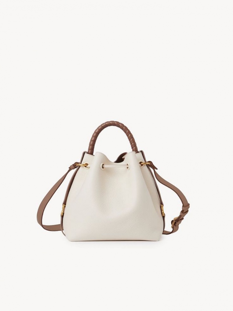 Chloe Marcie Bucket Crossbody Bags MISTY IVORY | CHE-SR13615