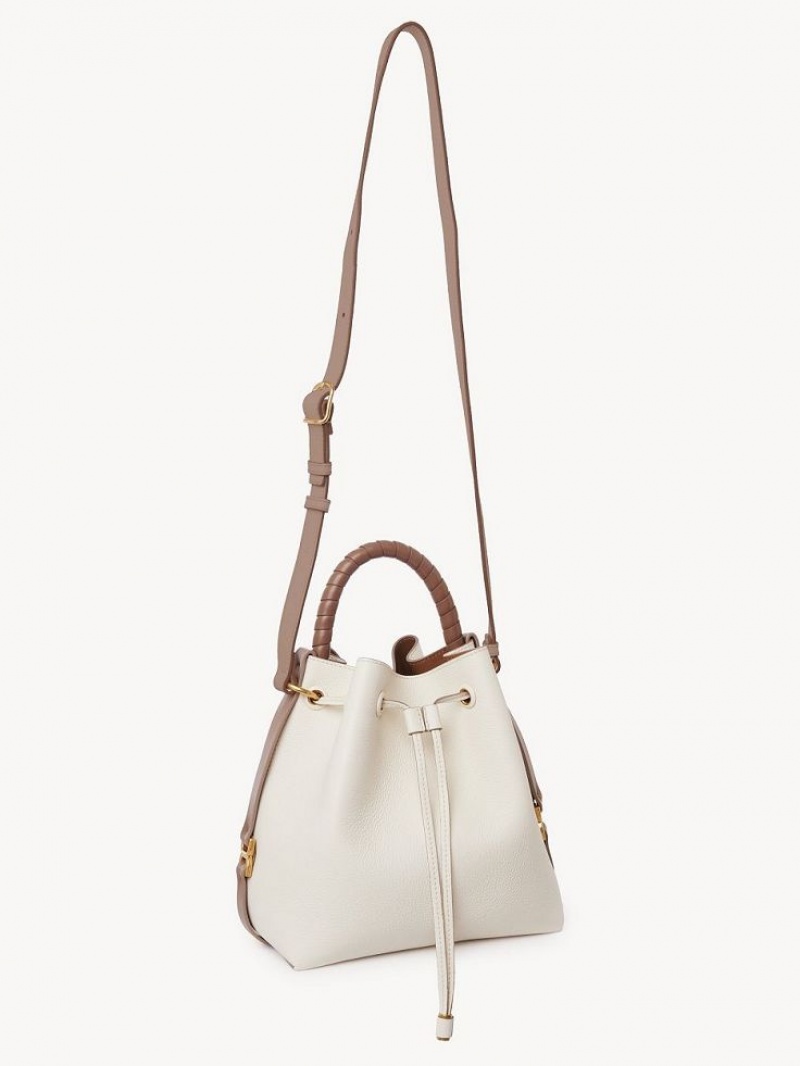 Chloe Marcie Bucket Crossbody Bags MISTY IVORY | CHE-SR13615