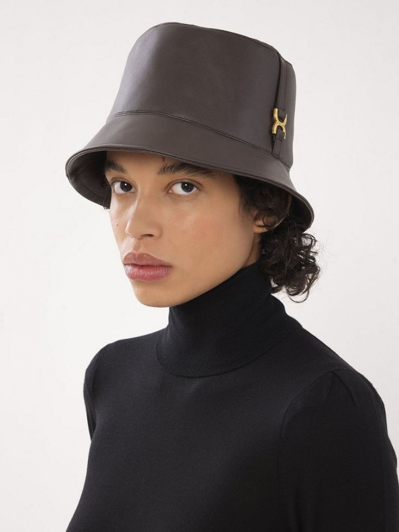 Chloe Marcie Bucket Hats DARKENED BROWN | CHE-SR14468