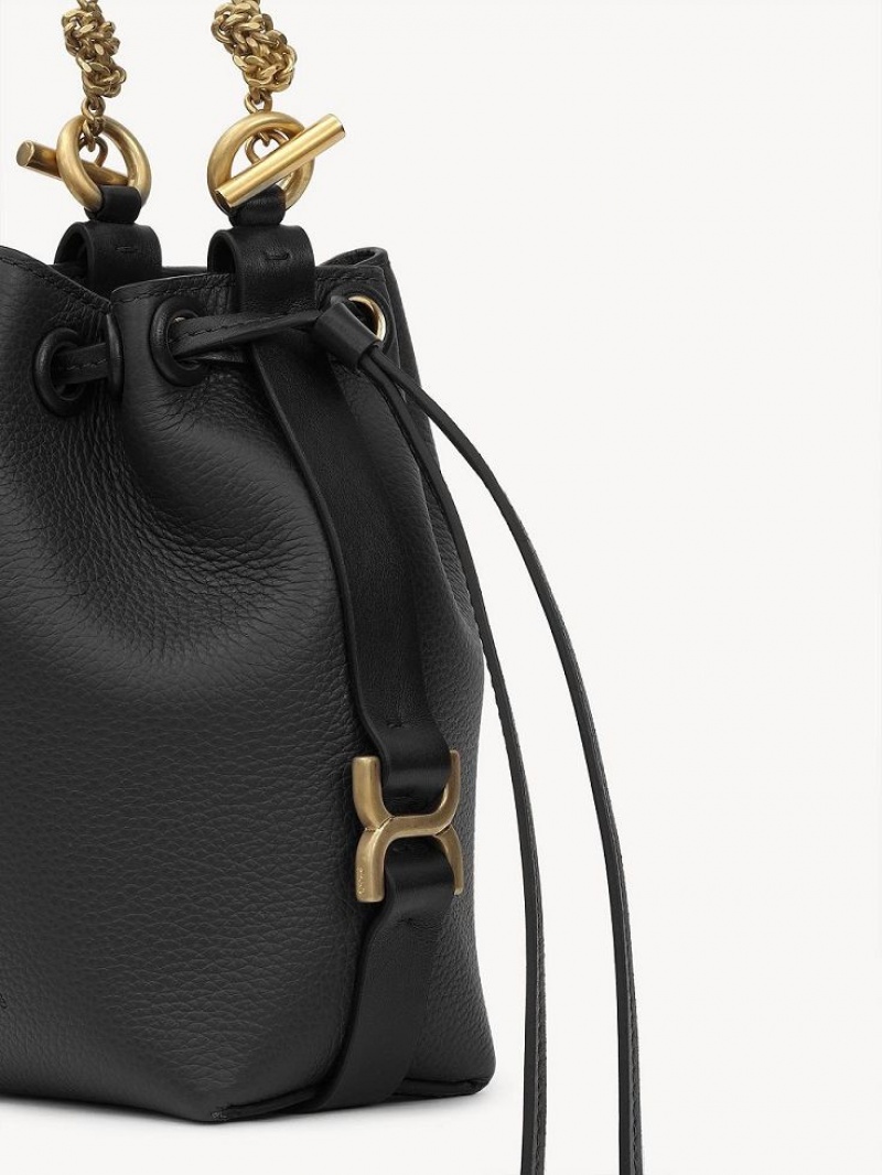 Chloe Marcie Bucket Mini Bags Black | CHE-SR13718