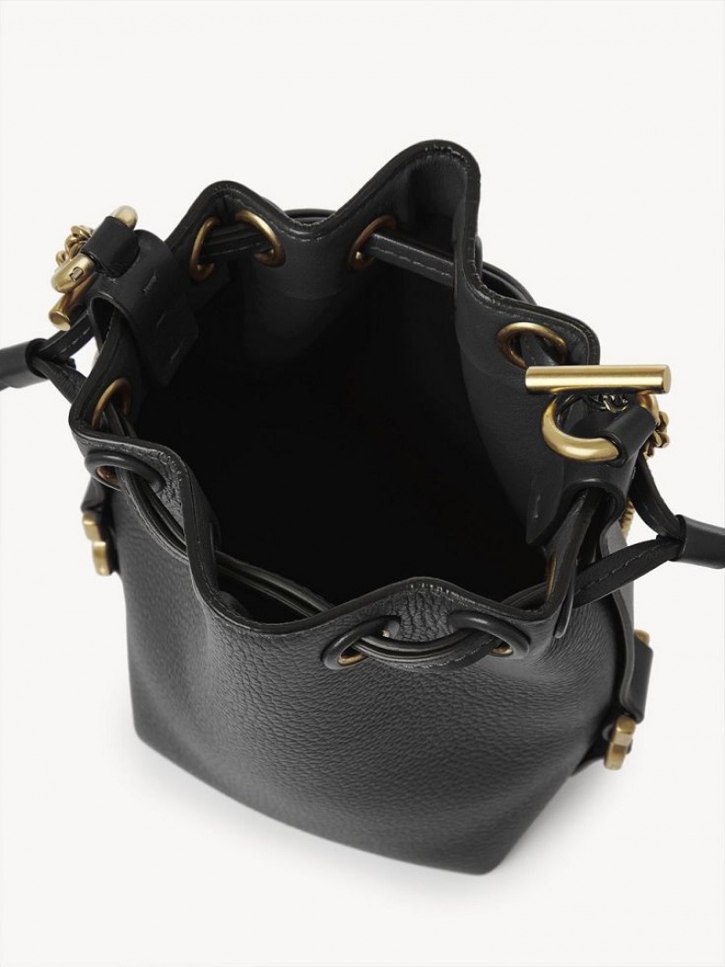 Chloe Marcie Bucket Mini Bags Black | CHE-SR13718