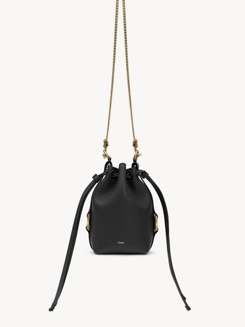 Chloe Marcie Bucket Mini Bags Black | CHE-SR13718