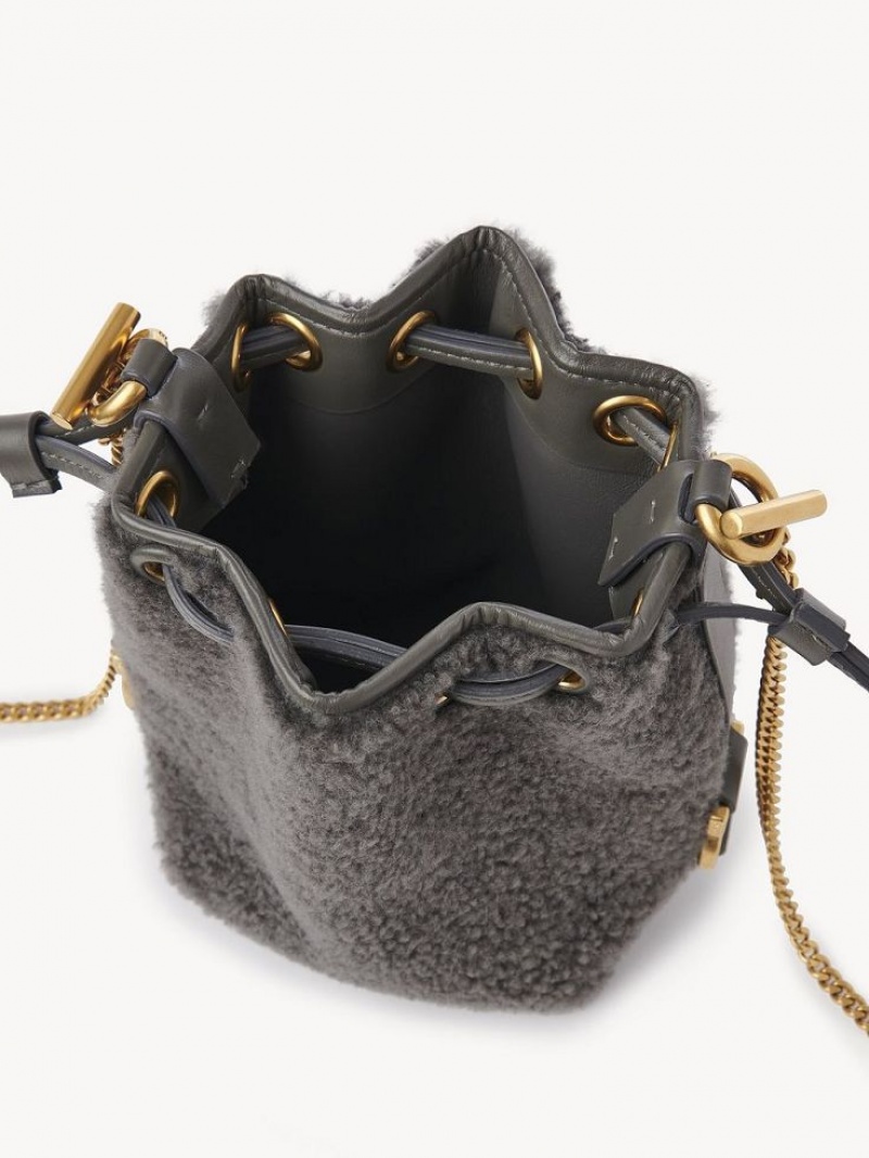 Chloe Marcie Bucket Mini Bags Elephant Grey | CHE-SR13740