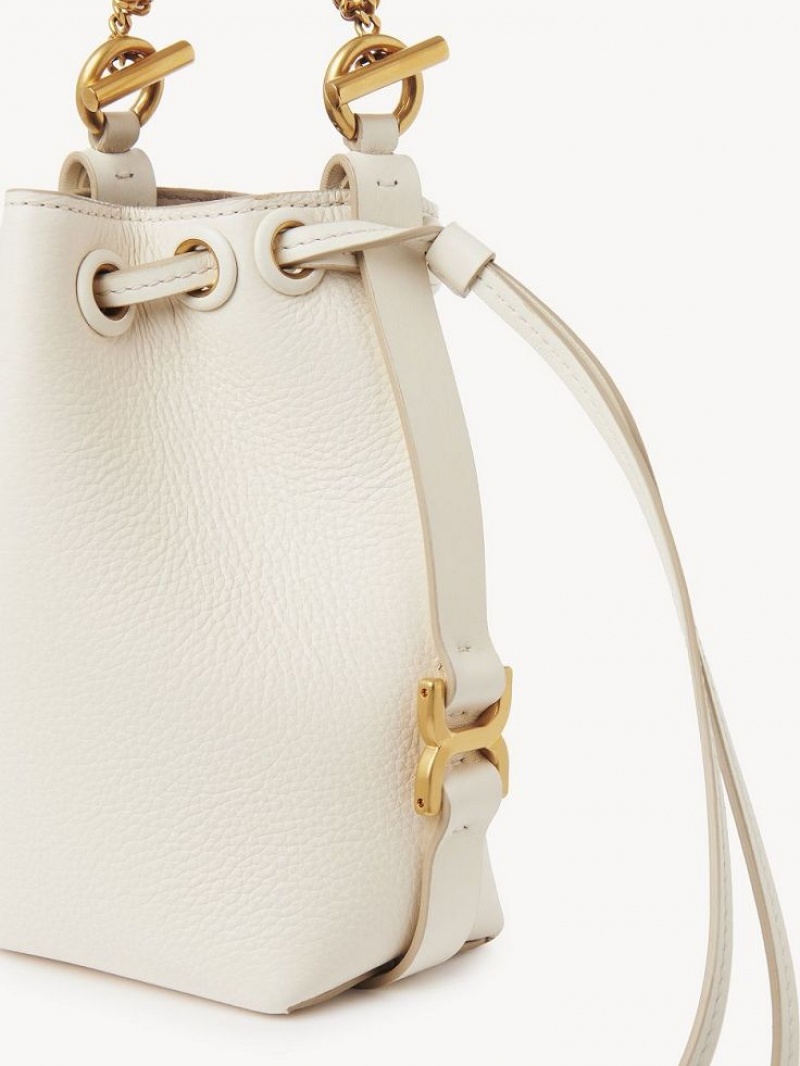 Chloe Marcie Bucket Mini Bags MISTY IVORY | CHE-SR13717