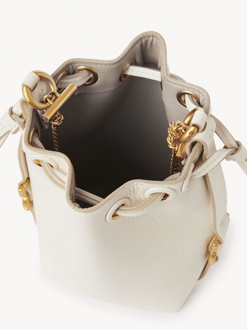 Chloe Marcie Bucket Mini Bags MISTY IVORY | CHE-SR13717