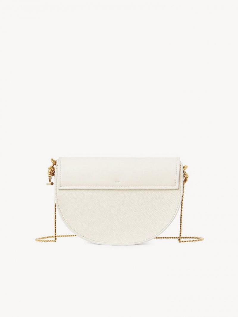 Chloe Marcie Chain Flap Crossbody Bags MISTY IVORY | CHE-SR13619