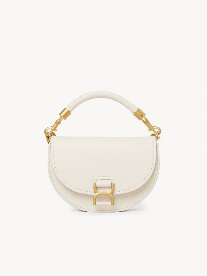 Chloe Marcie Chain Flap Crossbody Bags MISTY IVORY | CHE-SR13619