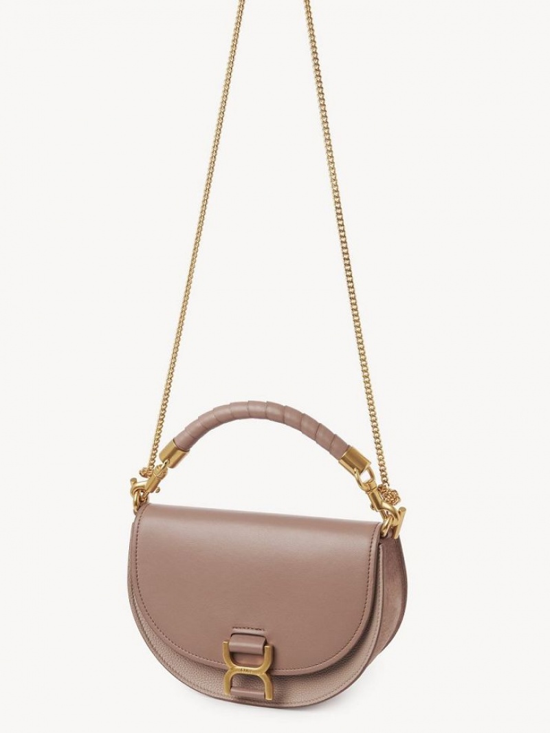 Chloe Marcie Chain Flap Crossbody Bags WOODROSE | CHE-SR13618