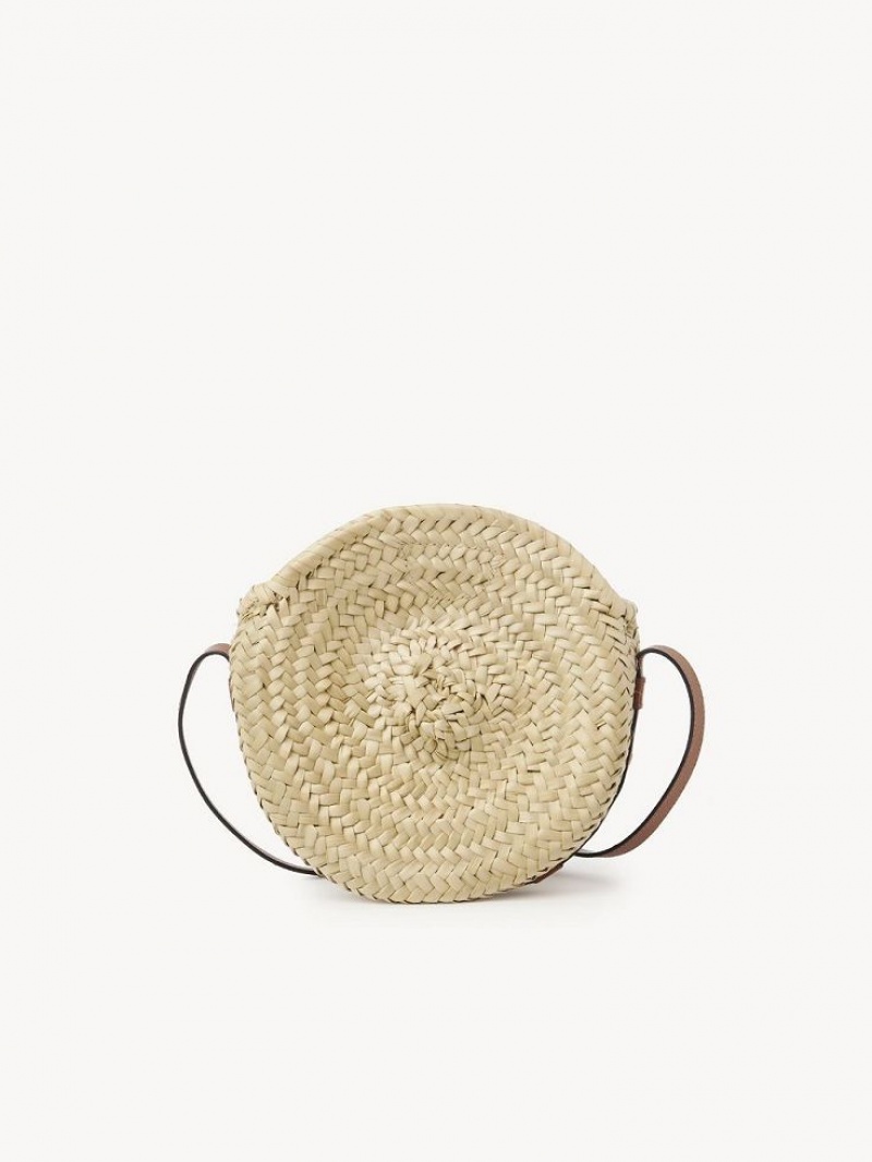 Chloe Marcie Cross-body Baskets Tan | CHE-SR13639