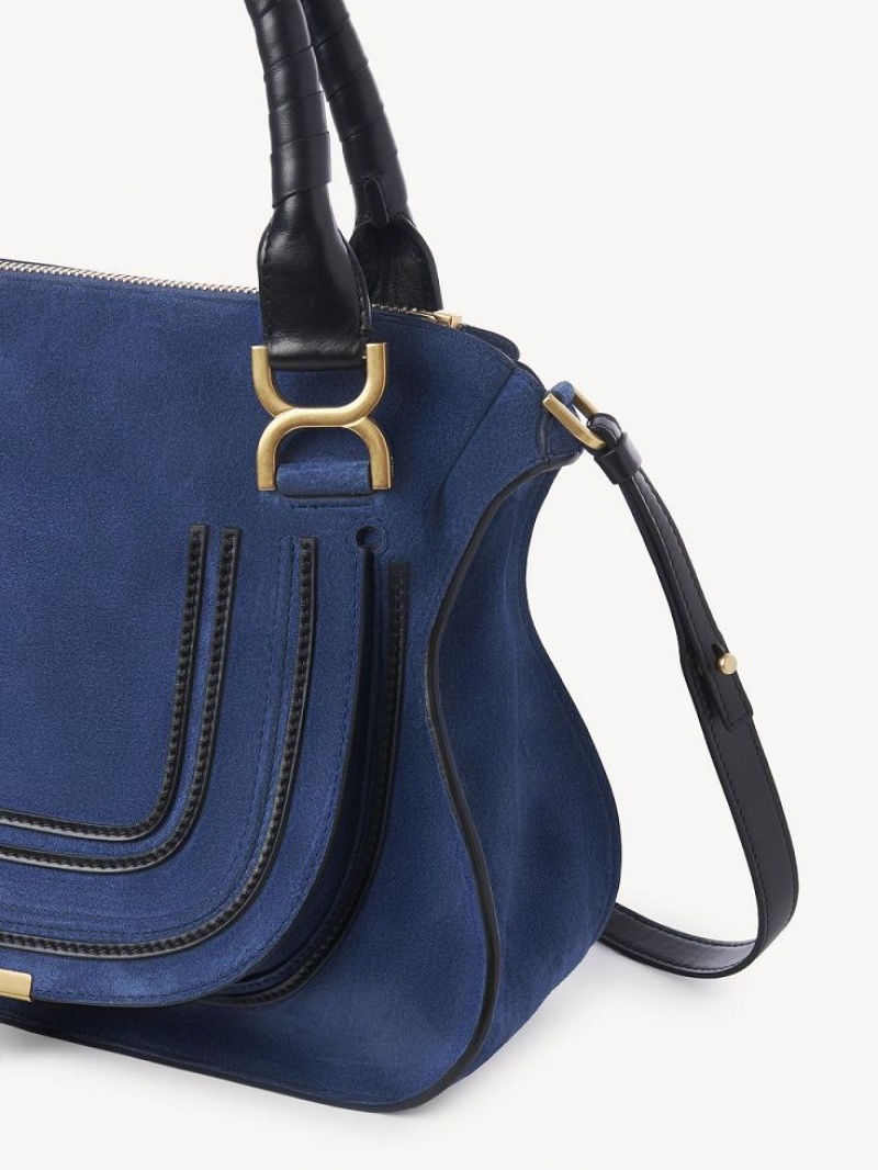 Chloe Marcie Double Carry Crossbody Bags DEEP DENIM | CHE-SR13504