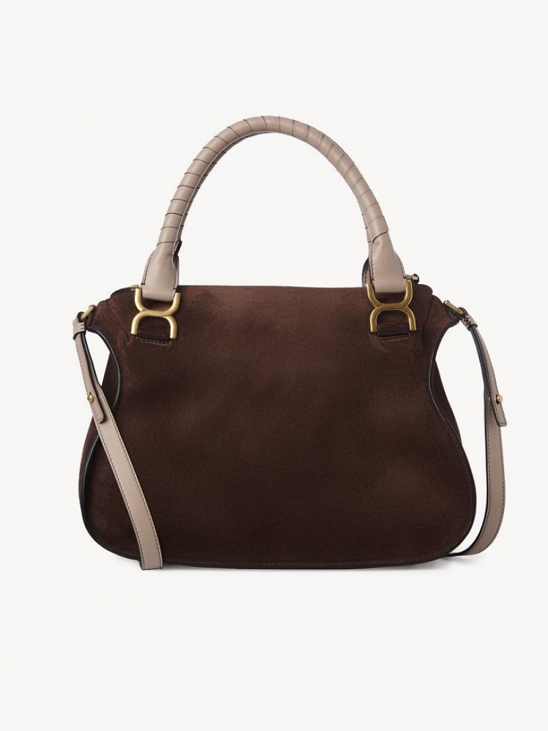 Chloe Marcie Double Carry Crossbody Bags PURE BROWN | CHE-SR13505