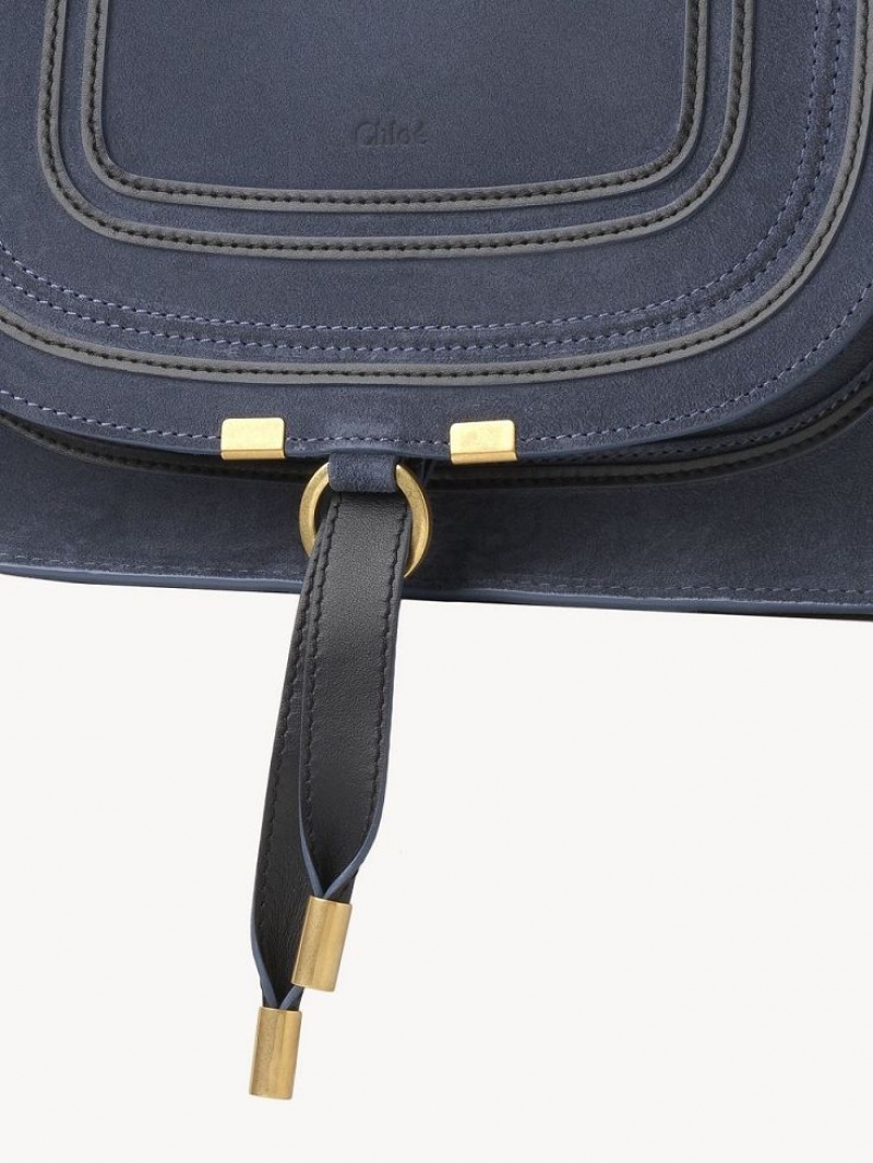 Chloe Marcie Double Carry Crossbody Bags GRAPHITE NAVY | CHE-SR13517