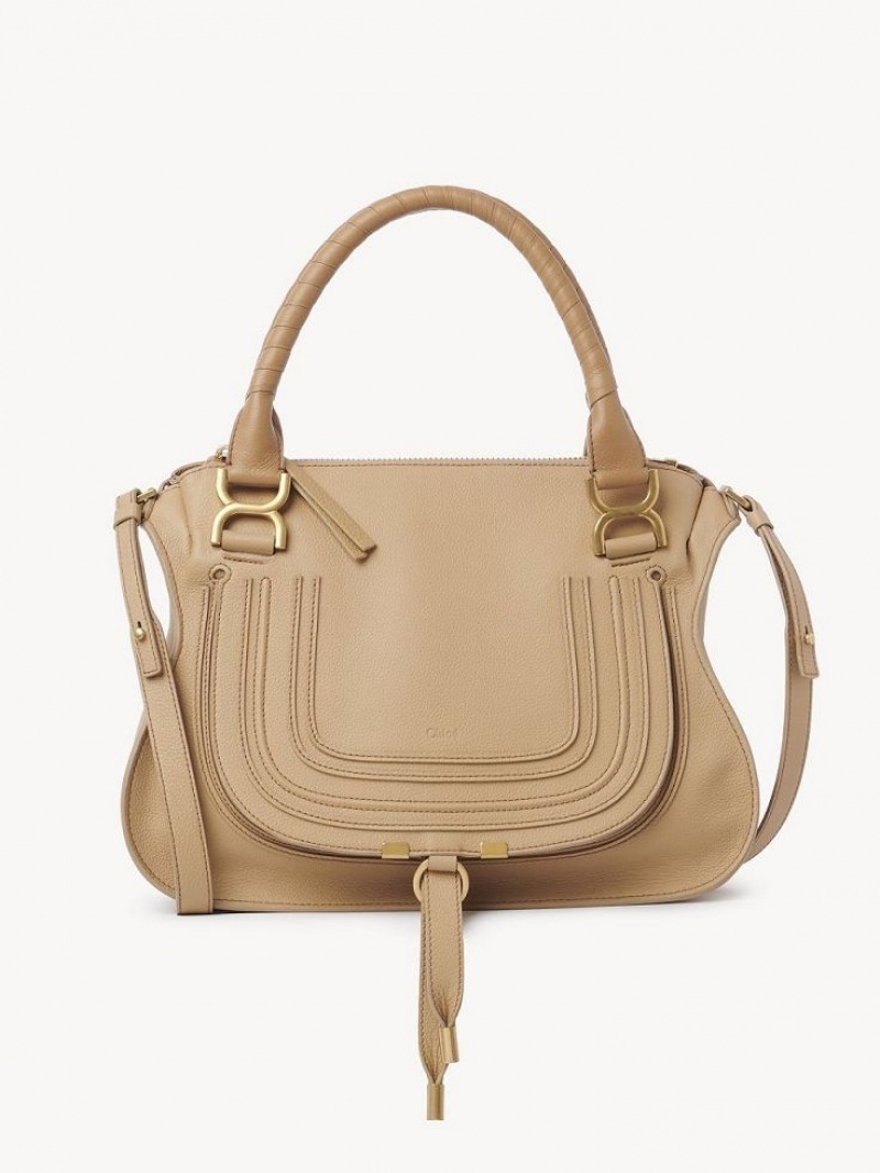 Chloe Marcie Double Carry Crossbody Bags MILKY BROWN | CHE-SR13583