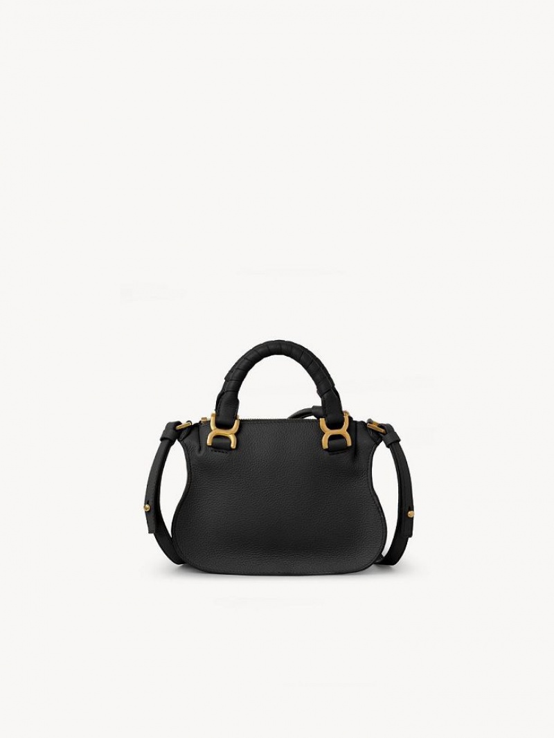 Chloe Marcie Double Carry Mini Bags Black | CHE-SR13713