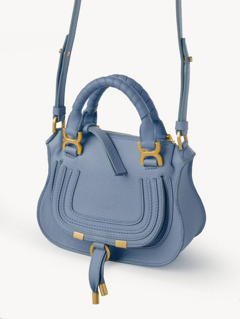 Chloe Marcie Double Carry Mini Bags Shady Cobalt | CHE-SR13724