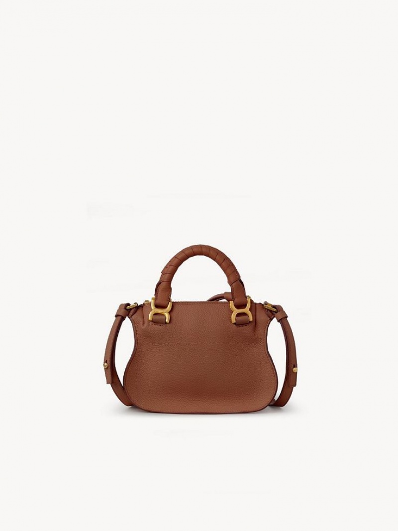 Chloe Marcie Double Carry Mini Bags Tan | CHE-SR13725