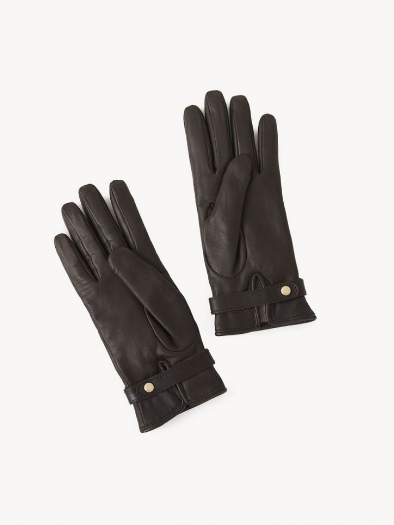 Chloe Marcie Gloves DARKENED BROWN | CHE-SR14465