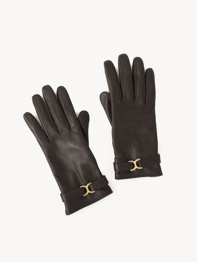 Chloe Marcie Gloves DARKENED BROWN | CHE-SR14465