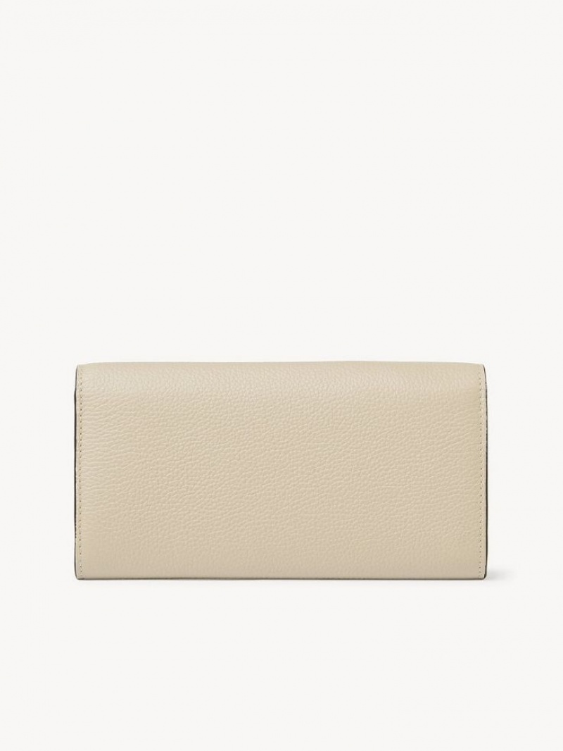 Chloe Marcie Long Wallets Root Beige | CHE-SR14305