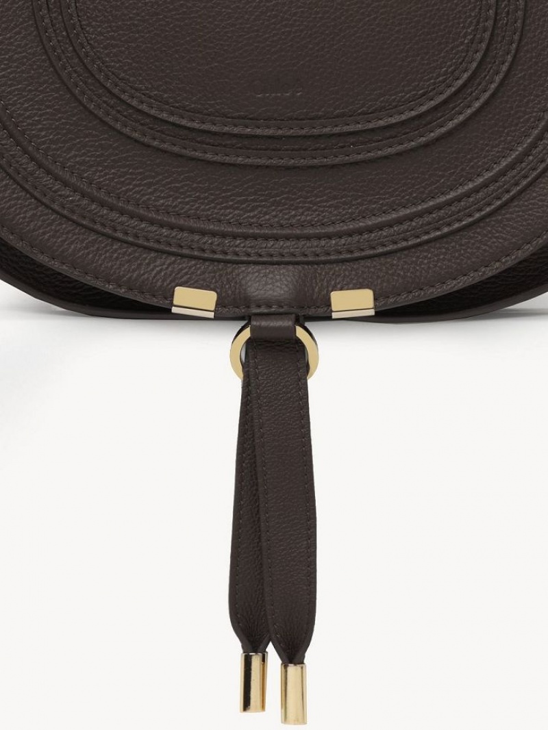 Chloe Marcie Medium Crossbody Bags Bold Brown | CHE-SR13470