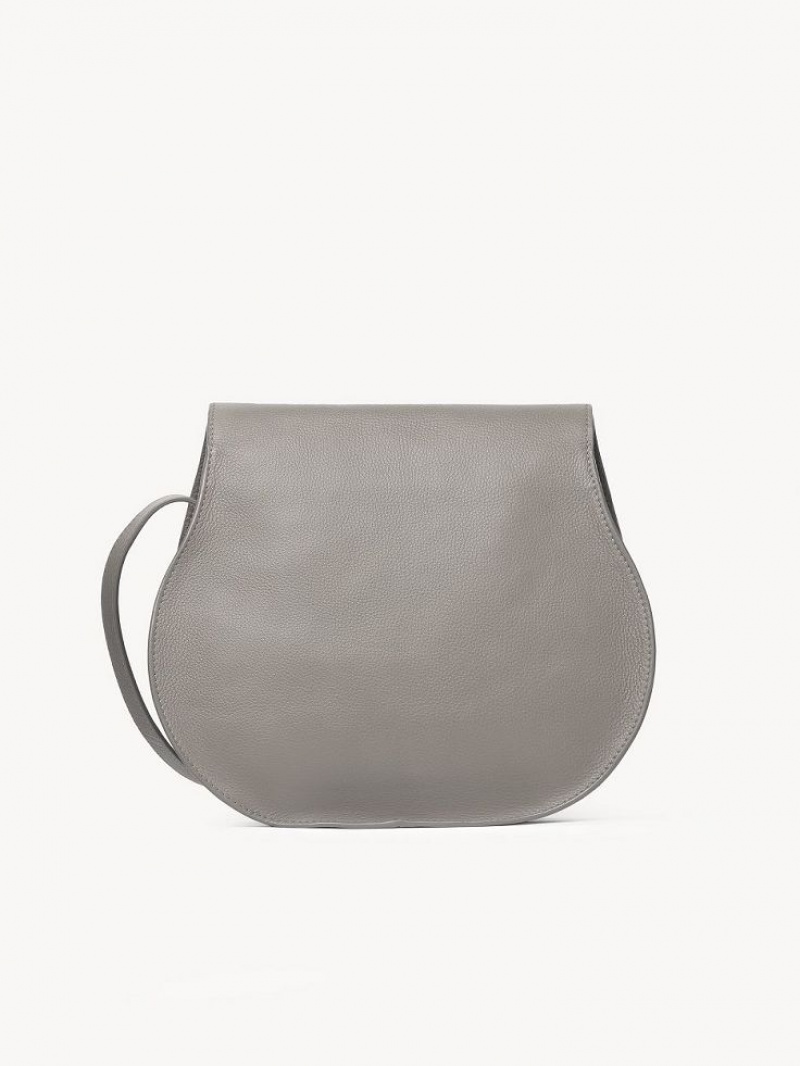 Chloe Marcie Medium Crossbody Bags Cashmere Grey | CHE-SR13471