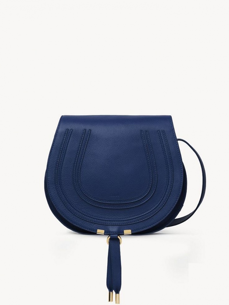 Chloe Marcie Medium Crossbody Bags DEEP DENIM | CHE-SR13497