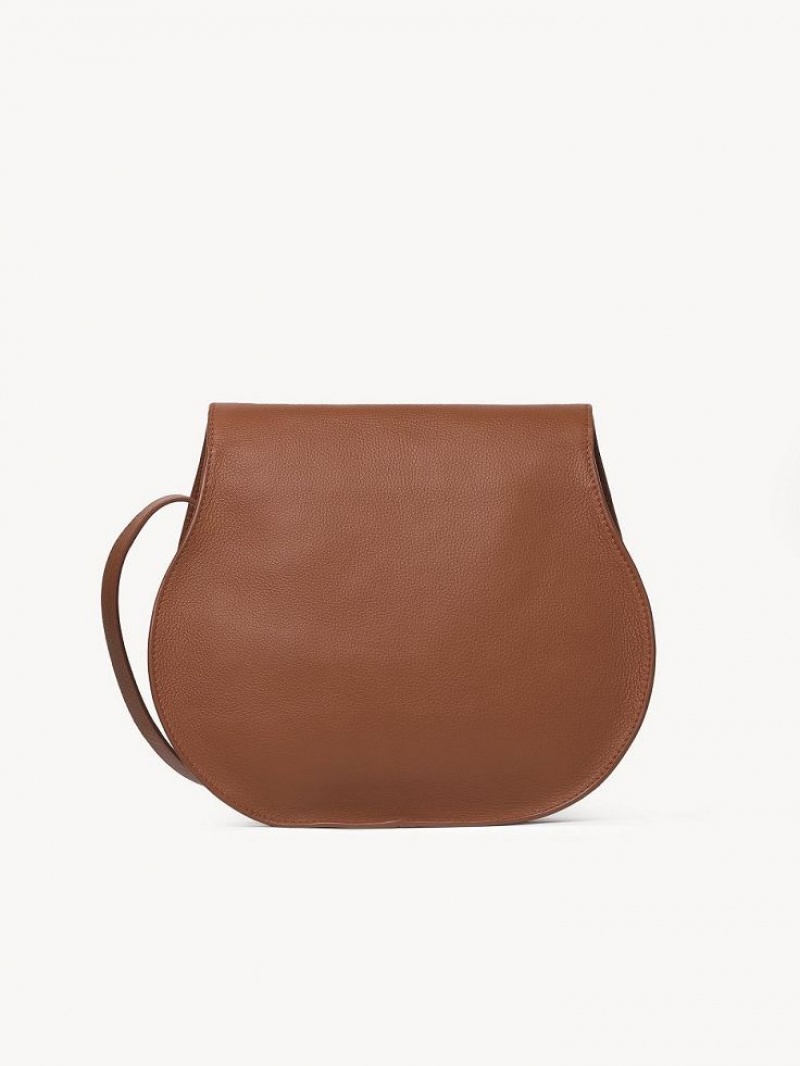 Chloe Marcie Medium Crossbody Bags Tan | CHE-SR13508