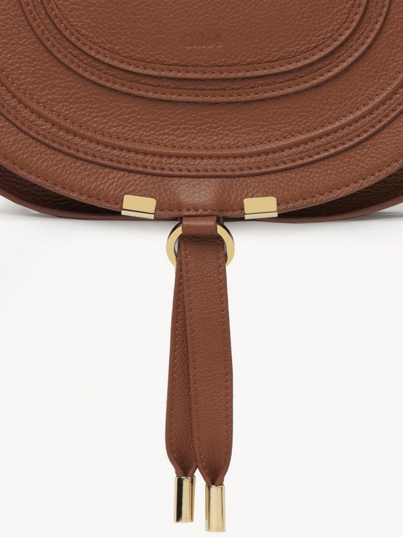 Chloe Marcie Medium Crossbody Bags Tan | CHE-SR13508