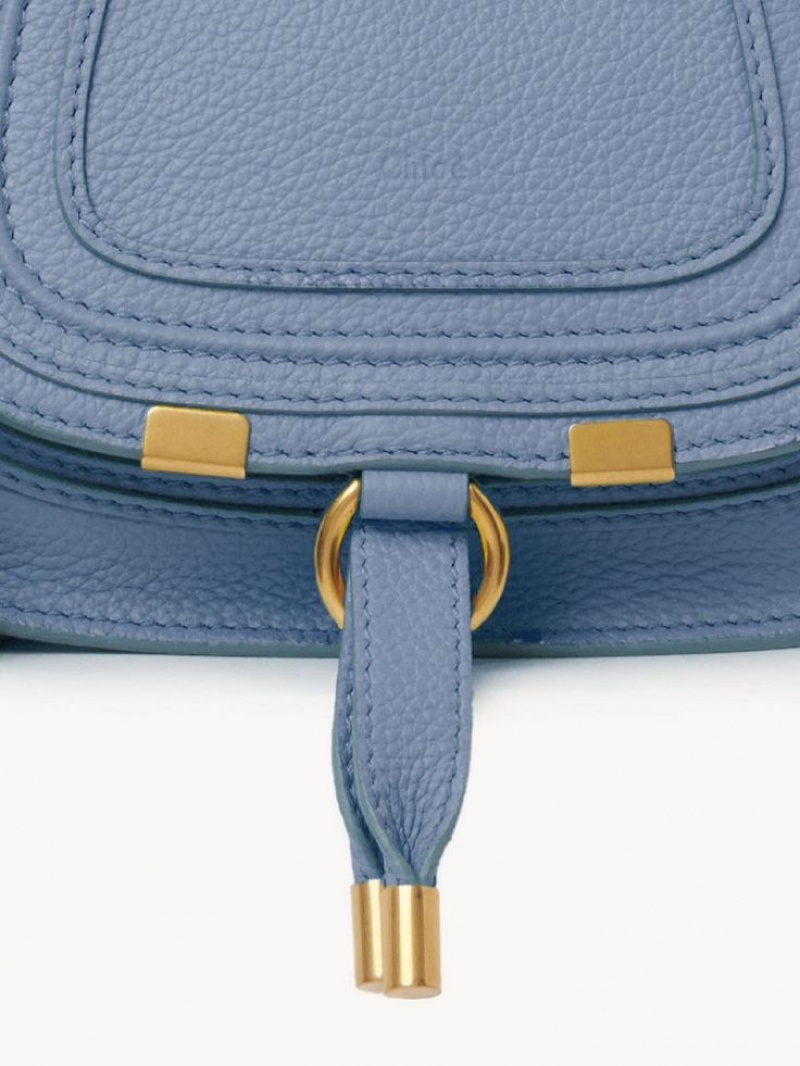 Chloe Marcie Mini Double Carry Crossbody Bags Shady Cobalt | CHE-SR13563