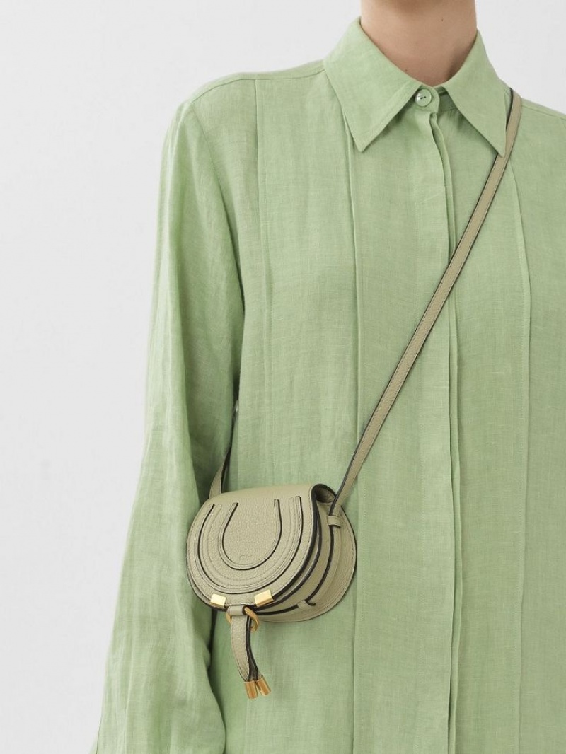 Chloe Marcie Nano Crossbody Bags FADED GREEN | CHE-SR13485