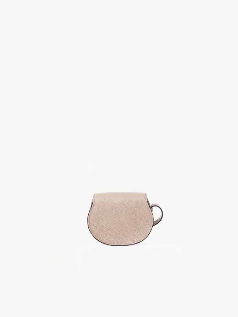 Chloe Marcie Nano Saddle Mini Bags Nomad Beige | CHE-SR13696