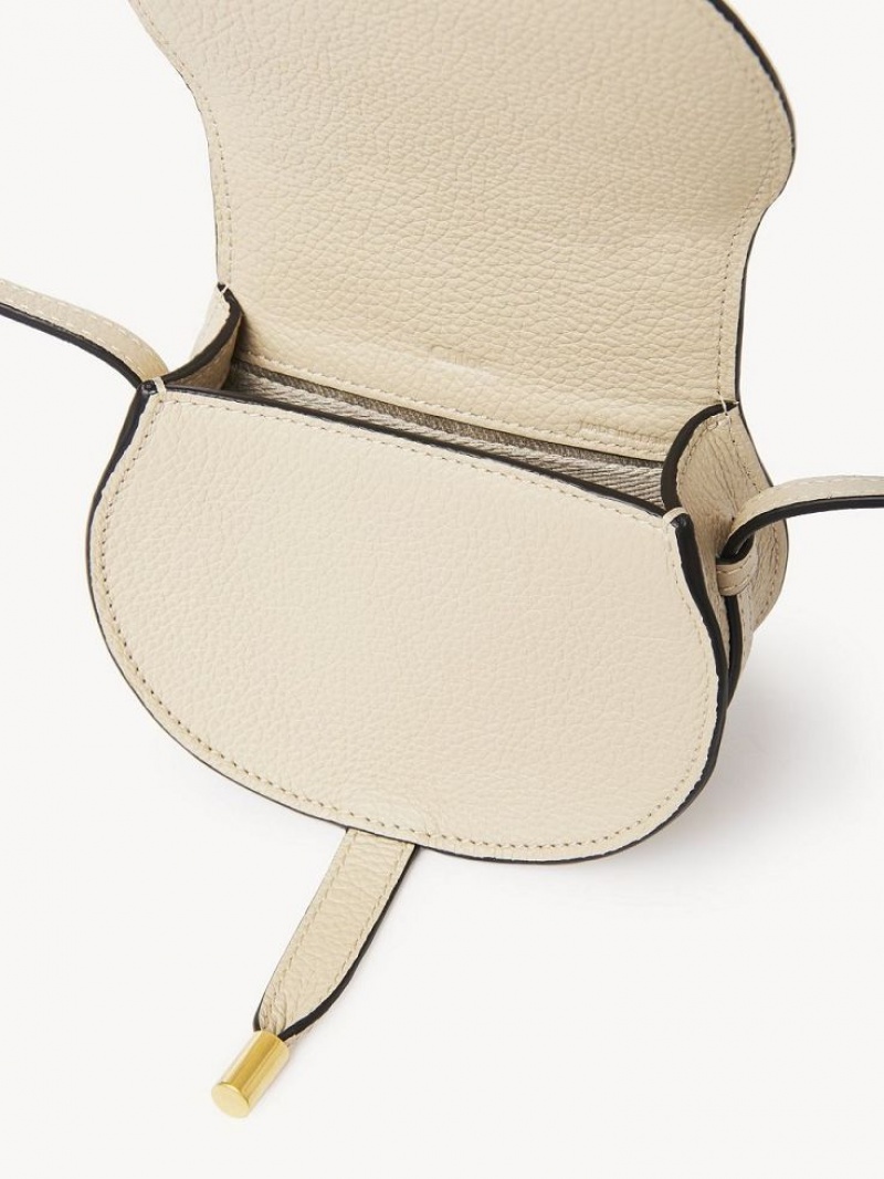 Chloe Marcie Nano Saddle Mini Bags Root Beige | CHE-SR13683