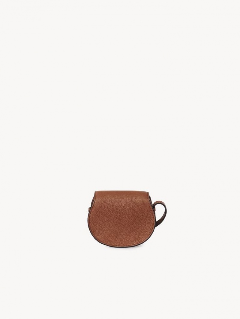 Chloe Marcie Nano Saddle Mini Bags Tan | CHE-SR13684