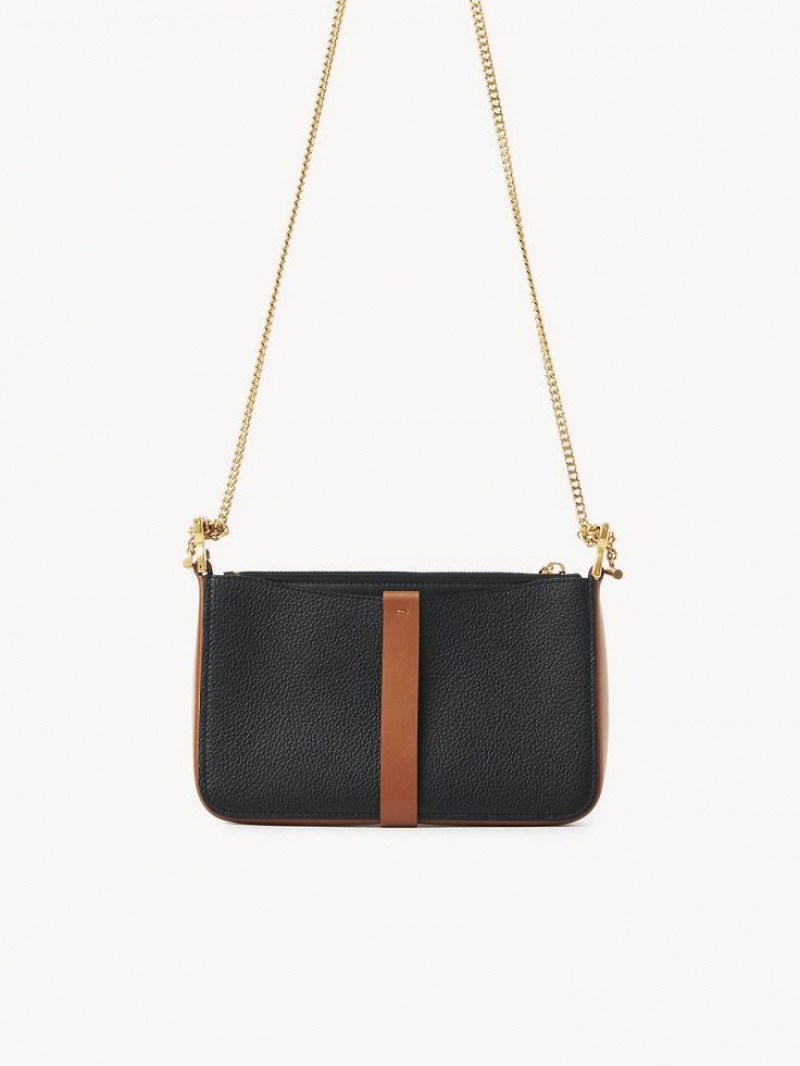 Chloe Marcie Pouch On Chain Mini Bags Black | CHE-SR13704