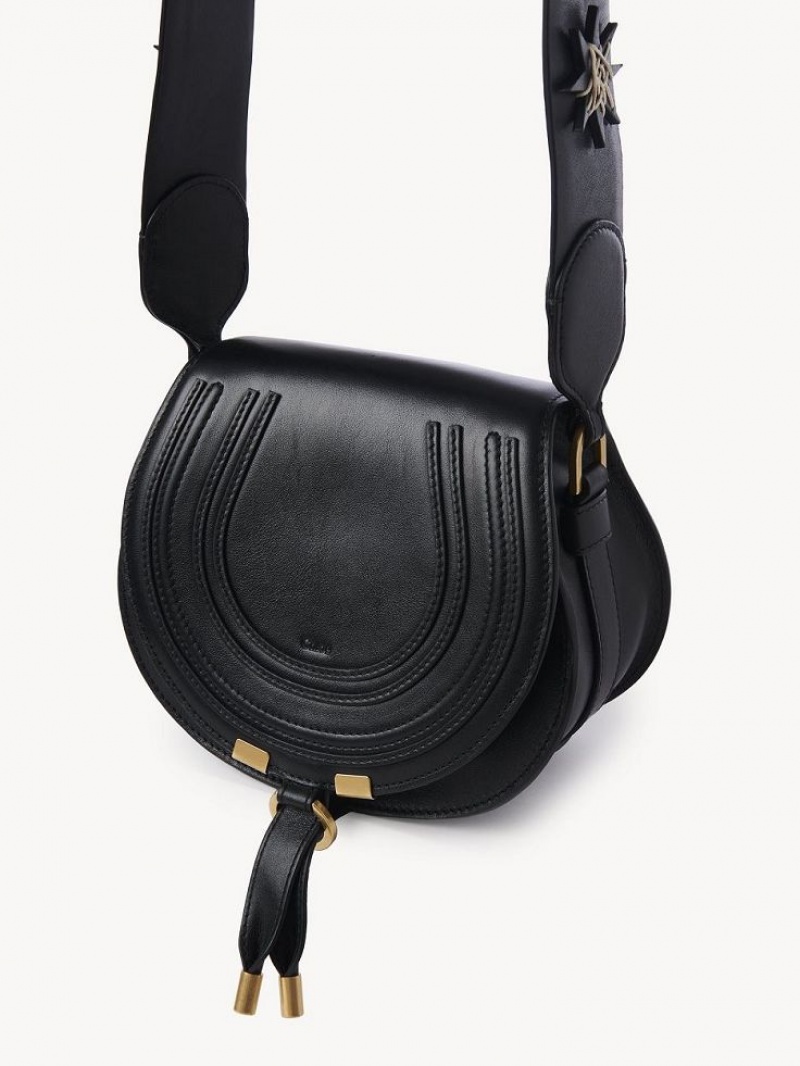 Chloe Marcie Small Crossbody Bags Black | CHE-SR13498