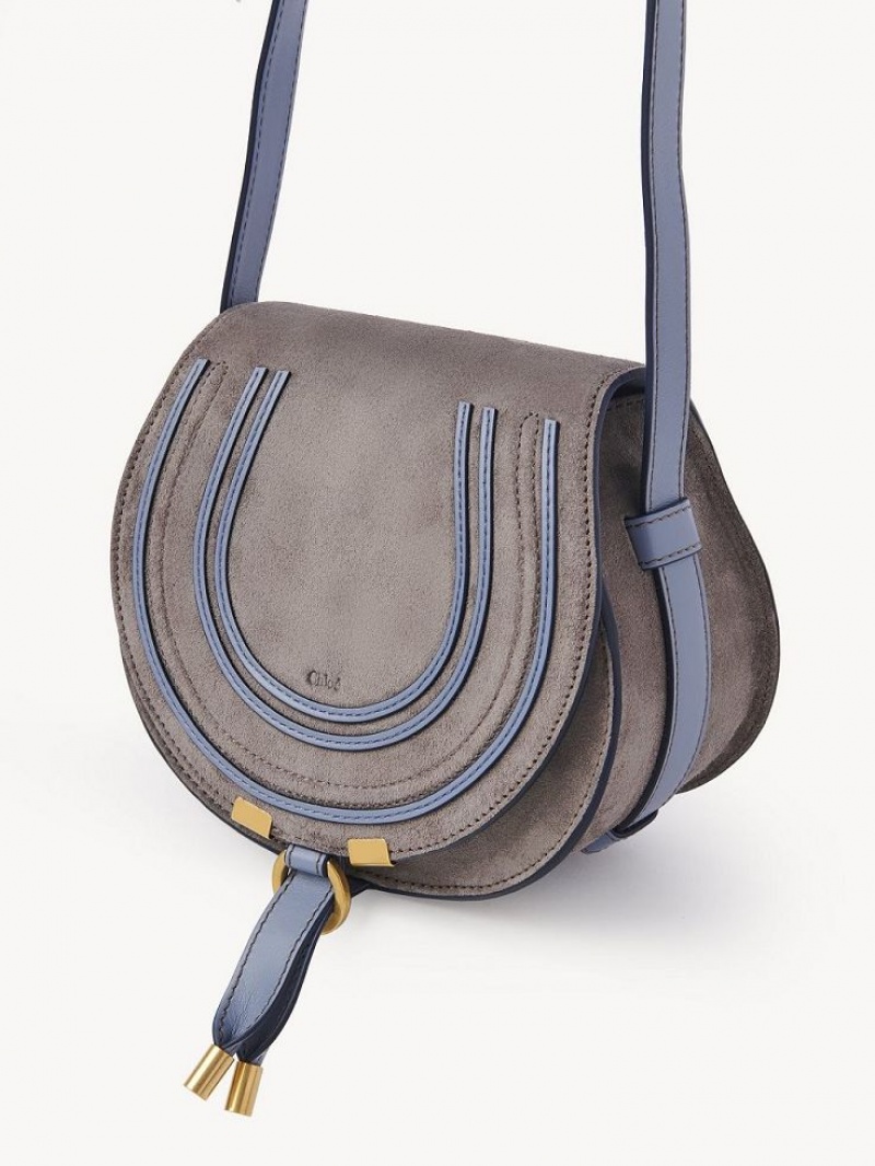 Chloe Marcie Small Crossbody Bags Cashmere Grey | CHE-SR13509