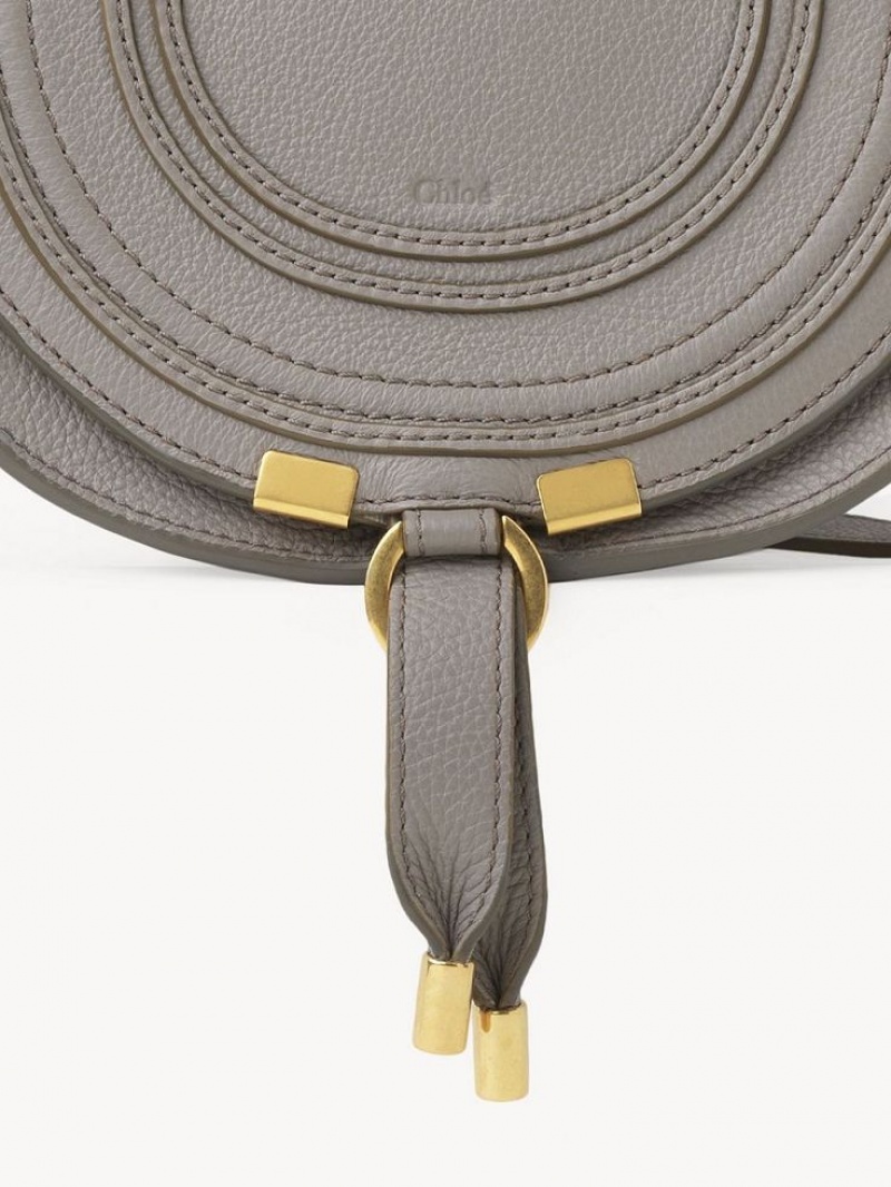 Chloe Marcie Small Crossbody Bags Cashmere Grey | CHE-SR13539