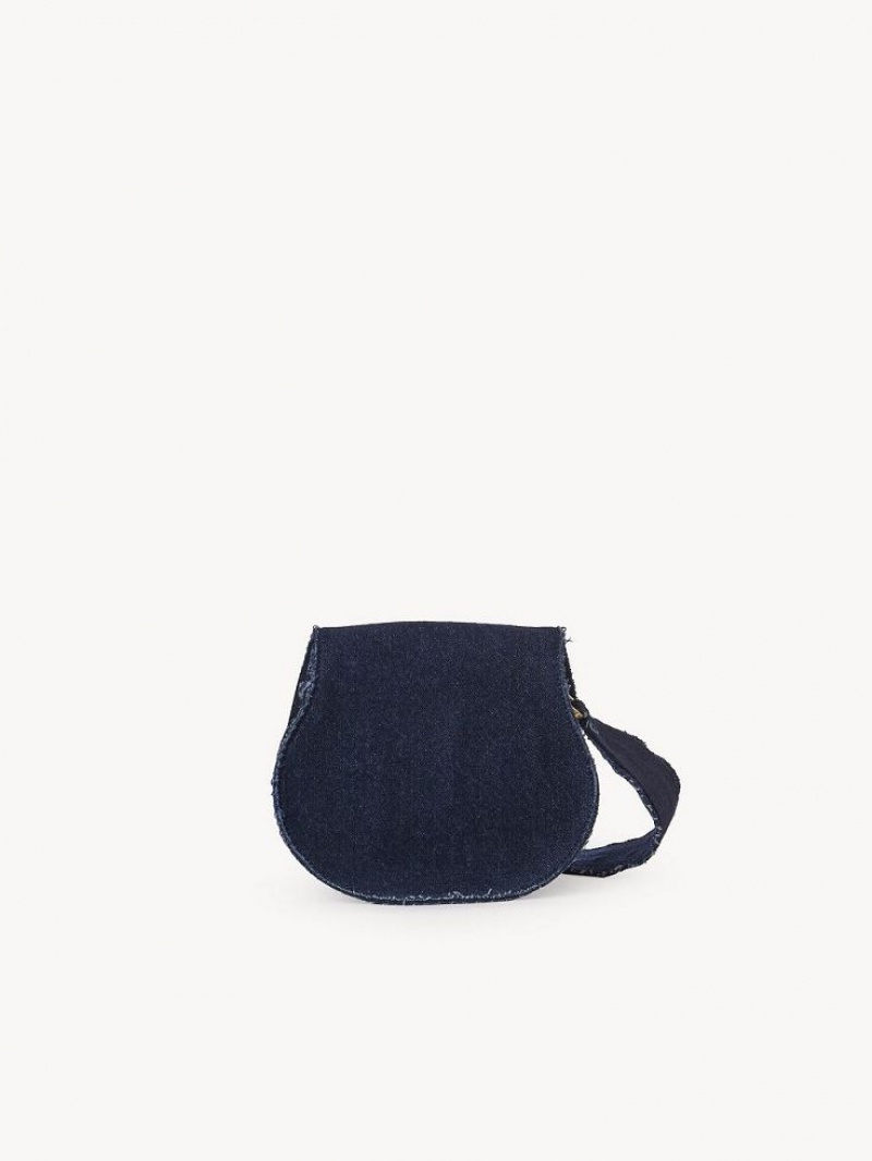 Chloe Marcie Small Crossbody Bags Denim | CHE-SR13580