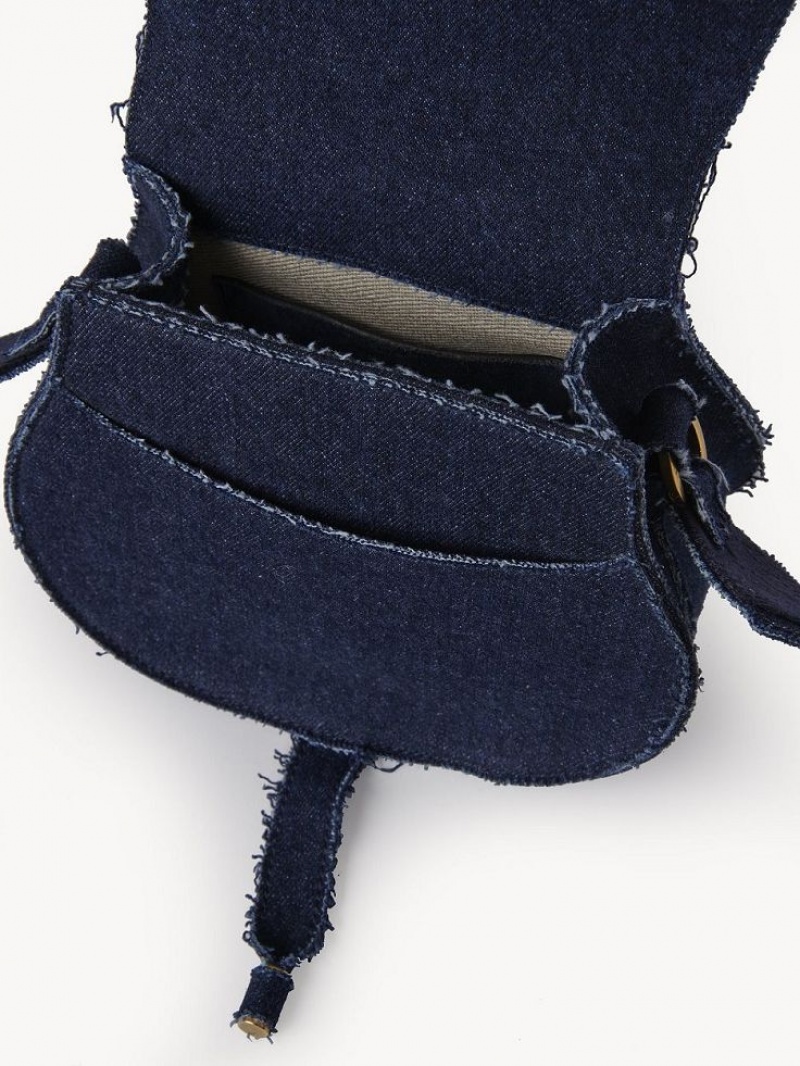 Chloe Marcie Small Crossbody Bags Denim | CHE-SR13580