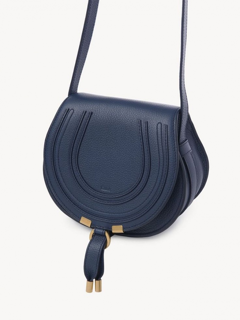 Chloe Marcie Small Crossbody Bags Navy | CHE-SR13571