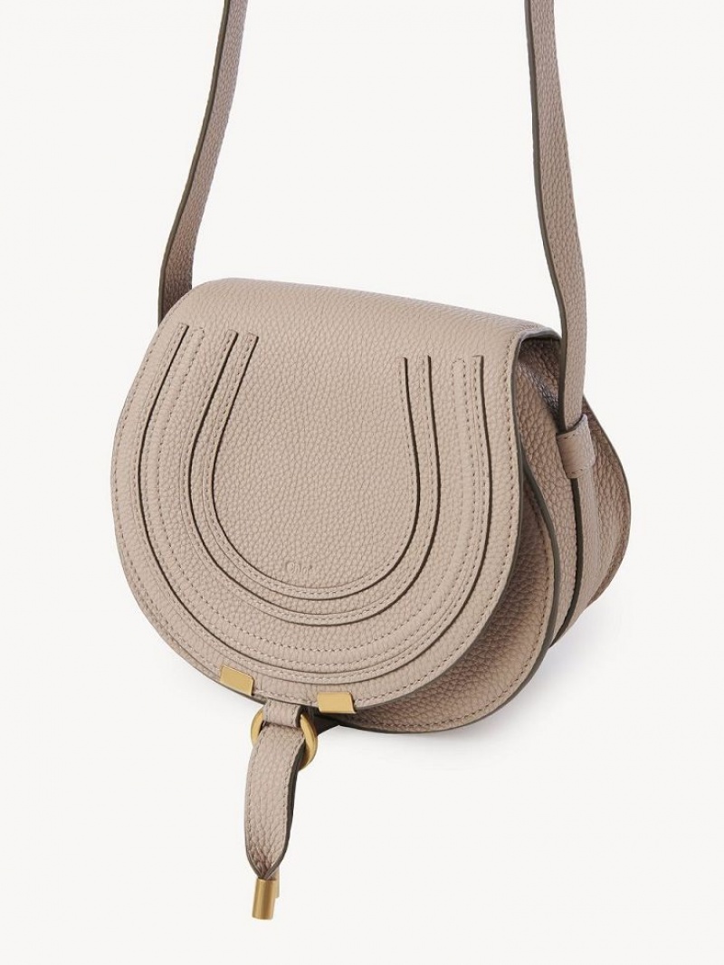 Chloe Marcie Small Crossbody Bags Nomad Beige | CHE-SR13558