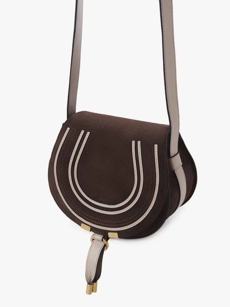 Chloe Marcie Small Crossbody Bags PURE BROWN | CHE-SR13510