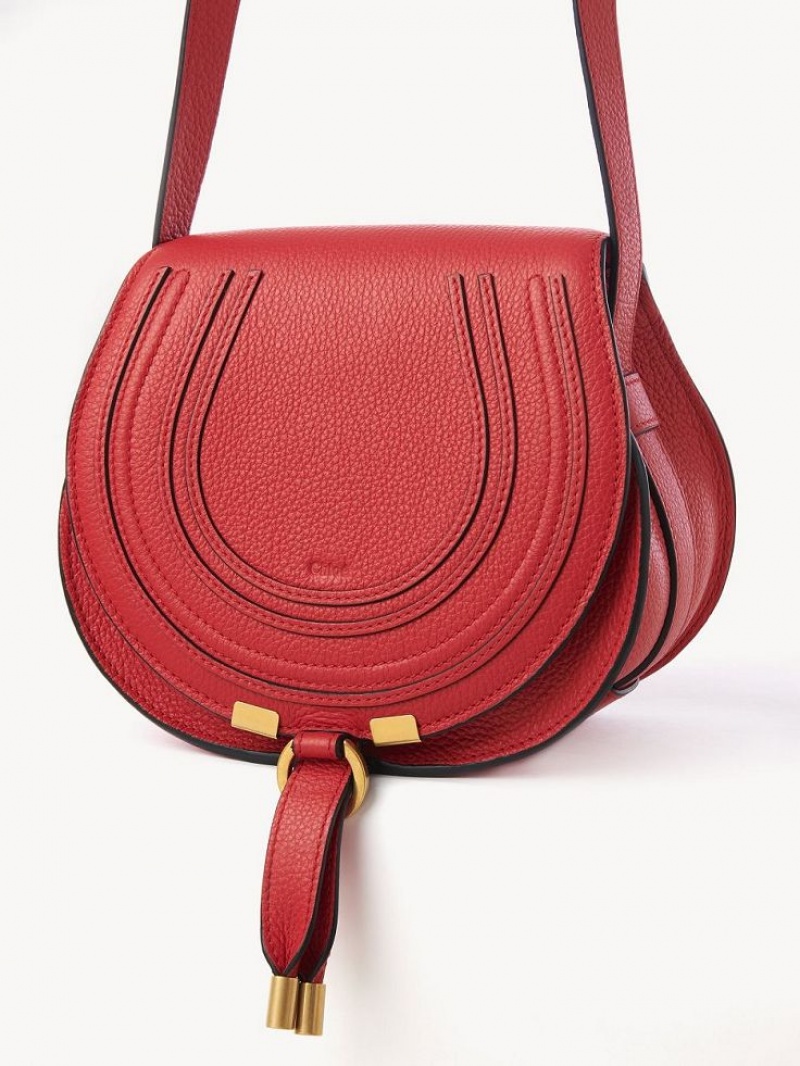 Chloe Marcie Small Crossbody Bags Red Flame | CHE-SR13488