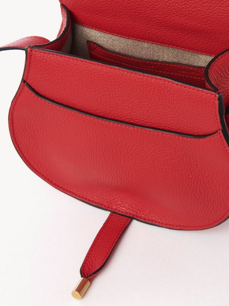 Chloe Marcie Small Crossbody Bags Red Flame | CHE-SR13488