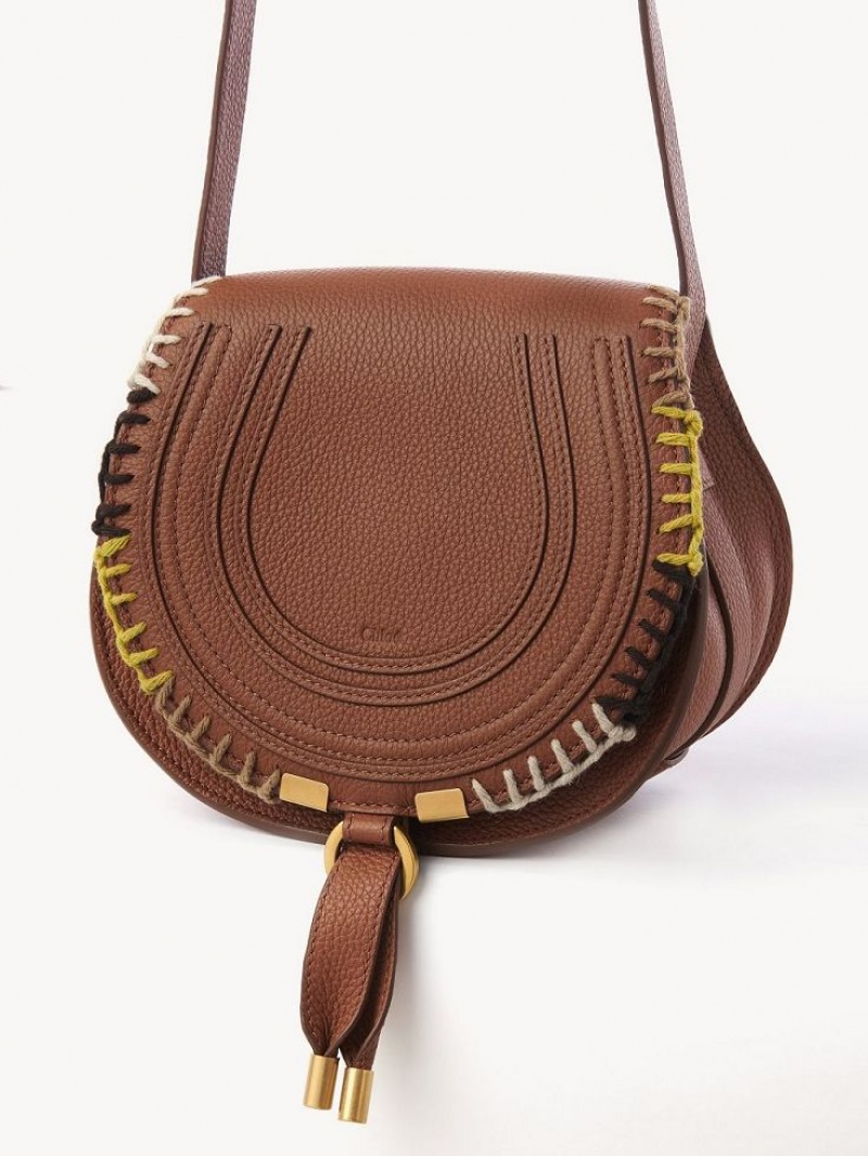 Chloe Marcie Small Crossbody Bags Tan | CHE-SR13474